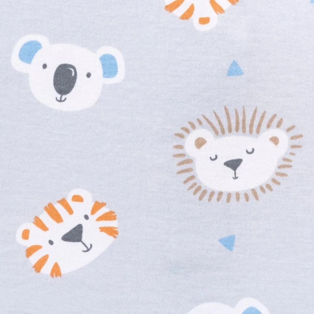 Halo Newborn Sleep Sack Lions, Tigers, and Bears 1.5 Tog Like New 100% cotton